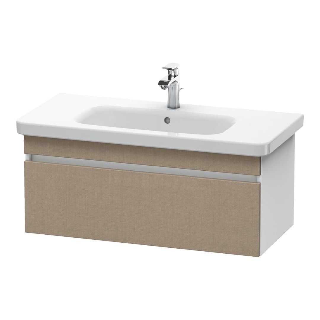Duravit DuraStyle – Έπιπλο Νιπτήρα – 930 mm, 1 συρτάρι, νιπτήρας κέντρο, σώμα White Matt – Linen Matt, Decor (DS638207518)