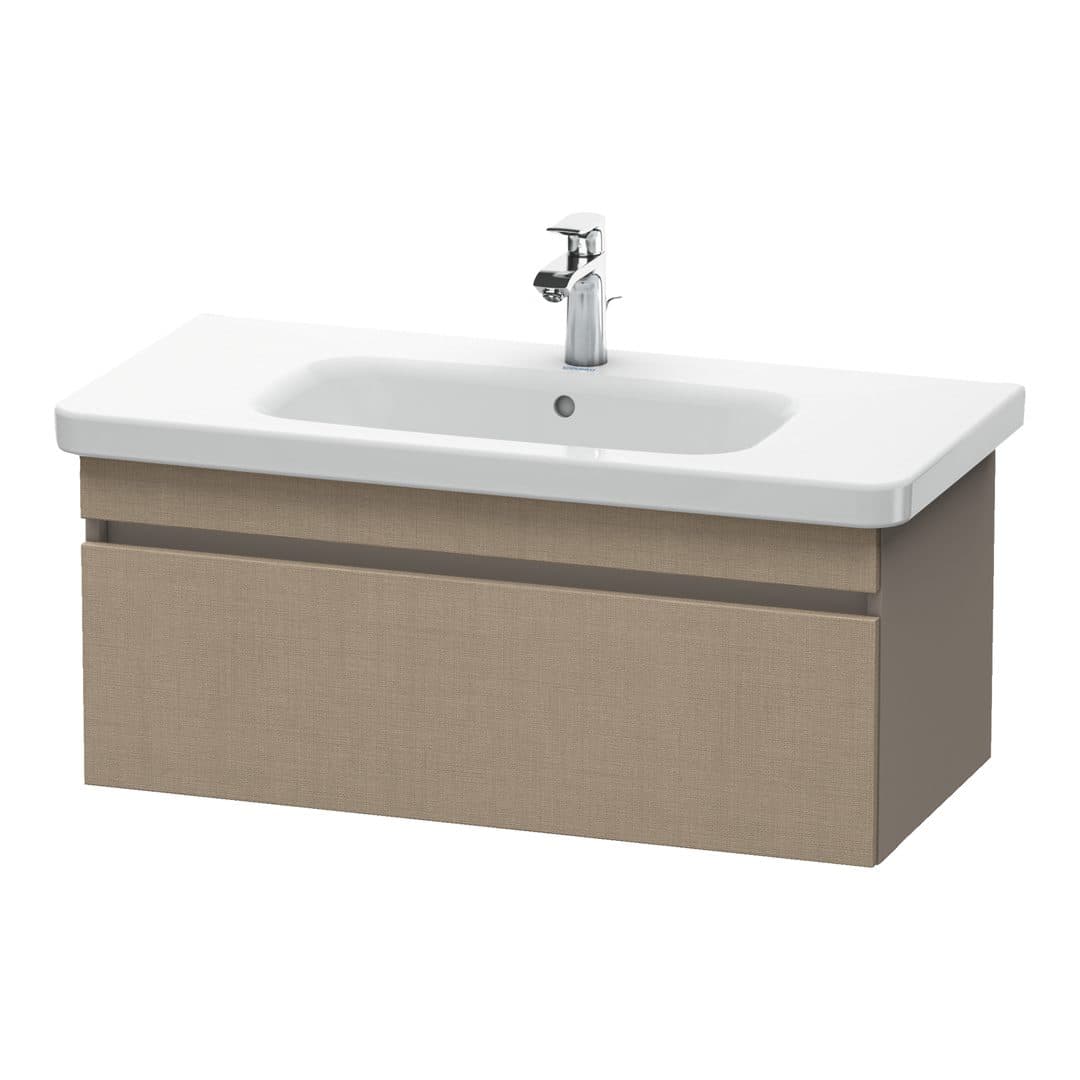 Duravit DuraStyle – Έπιπλο Νιπτήρα – 930 mm, 1 συρτάρι, νιπτήρας κέντρο, σώμα Basalte Matt – Linen Matt, Decor (DS638207543)