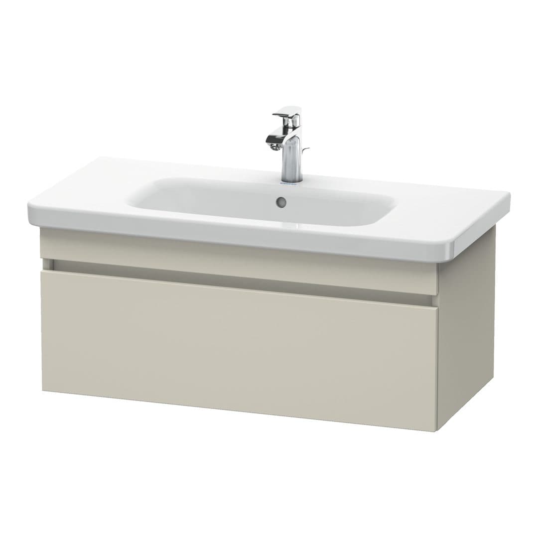 Duravit DuraStyle – Έπιπλο Νιπτήρα – 930 mm, 1 συρτάρι, νιπτήρας κέντρο – Taupe Matt, Decor (DS638209191)