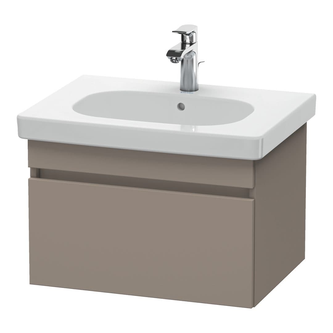 Duravit DuraStyle – Έπιπλο Νιπτήρα – 600 mm, 1 συρτάρι, νιπτήρας κέντρο – Basalte Matt, Decor (DS638304343)