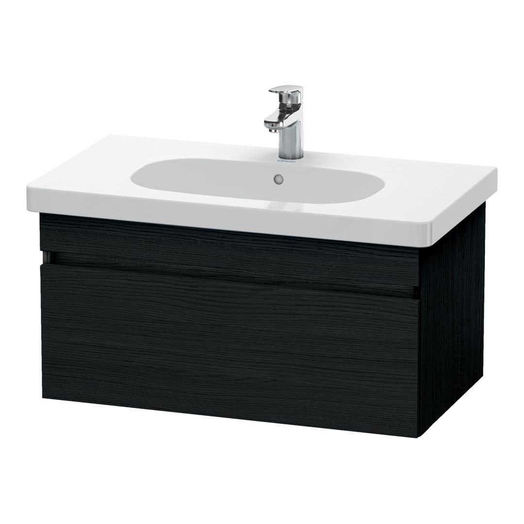 Duravit DuraStyle – Έπιπλο Νιπτήρα – 800 mm, 1 συρτάρι, νιπτήρας κέντρο – Black oak Matt, Decor (DS638401616)