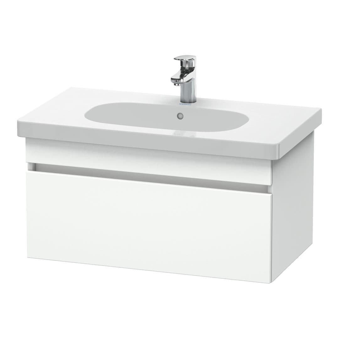 Duravit DuraStyle – Έπιπλο Νιπτήρα – 800 mm, 1 συρτάρι, νιπτήρας κέντρο – White Matt, Decor (DS638401818)