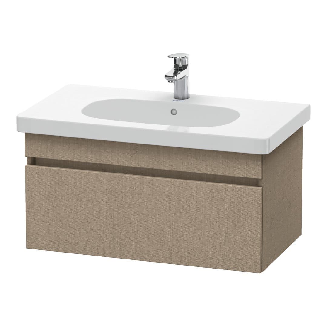 Duravit DuraStyle – Έπιπλο Νιπτήρα – 800 mm, 1 συρτάρι, νιπτήρας κέντρο – Linen Matt, Decor (DS638407575)