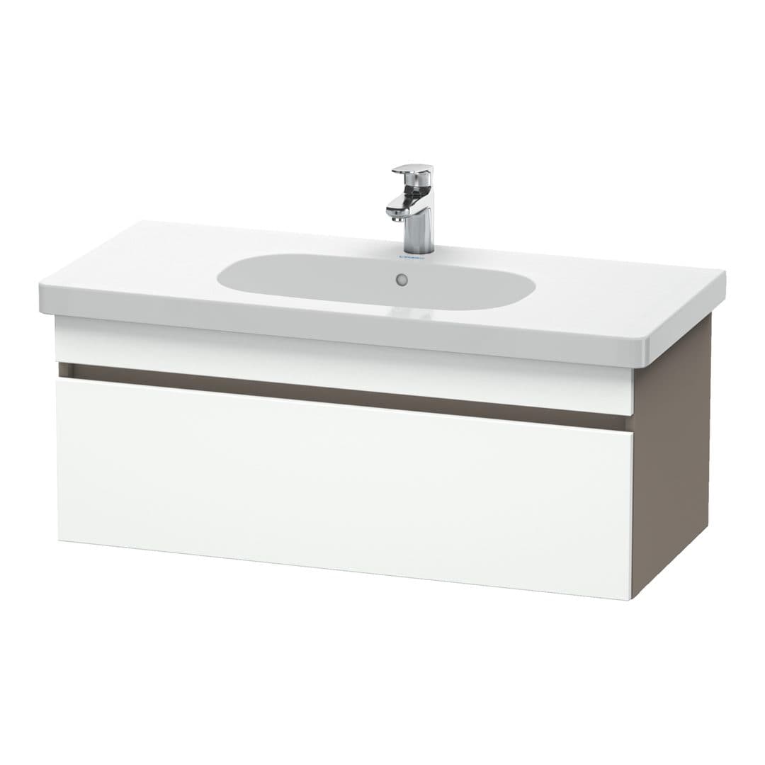 Duravit DuraStyle – Έπιπλο Νιπτήρα – 1000 mm, 1 συρτάρι, νιπτήρας κέντρο, σώμα Basalte Matt – White Matt, Decor (DS638501843)