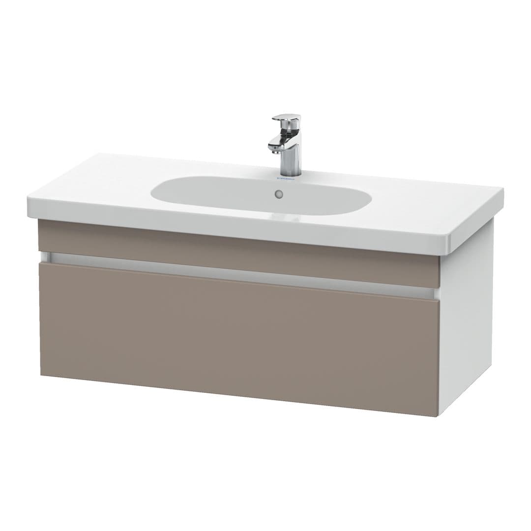 Duravit DuraStyle – Έπιπλο Νιπτήρα – 1000 mm, 1 συρτάρι, νιπτήρας κέντρο, σώμα White Matt – Basalte Matt, Decor (DS638504318)