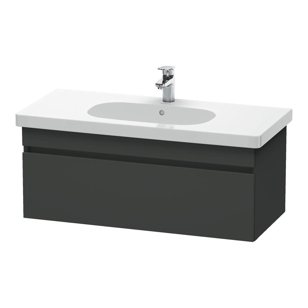 Duravit DuraStyle – Έπιπλο Νιπτήρα – 1000 mm, 1 συρτάρι, νιπτήρας κέντρο – Graphite Matt, Decor (DS638504949)