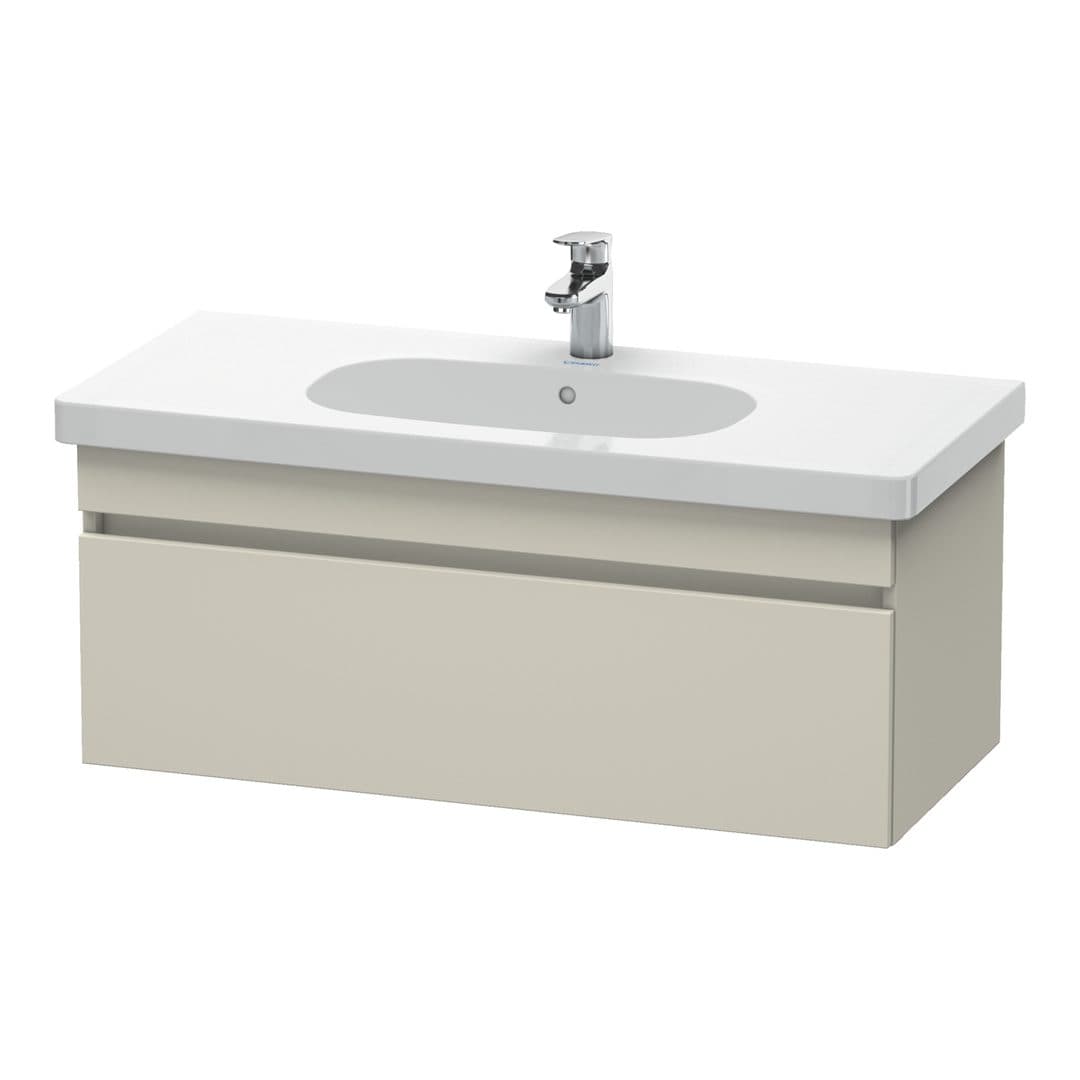 Duravit DuraStyle – Έπιπλο Νιπτήρα – 1000 mm, 1 συρτάρι, νιπτήρας κέντρο – Taupe Matt, Decor (DS638509191)