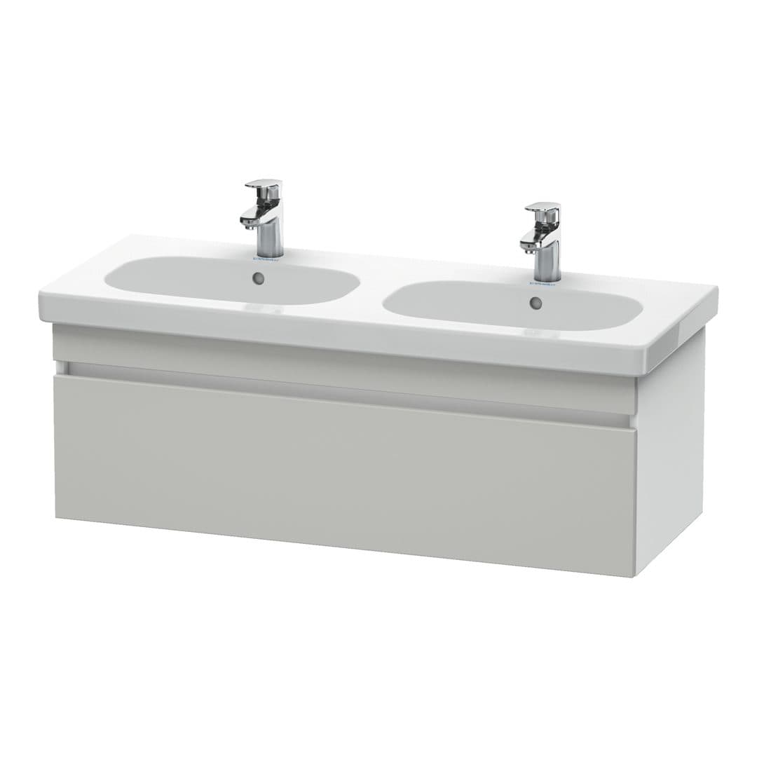 Duravit DuraStyle – Έπιπλο Νιπτήρα – 1150 mm, 1 συρτάρι, νιπτήρας κέντρο, σώμα White Matt – Concrete grey Matt, Decor (DS638600718)