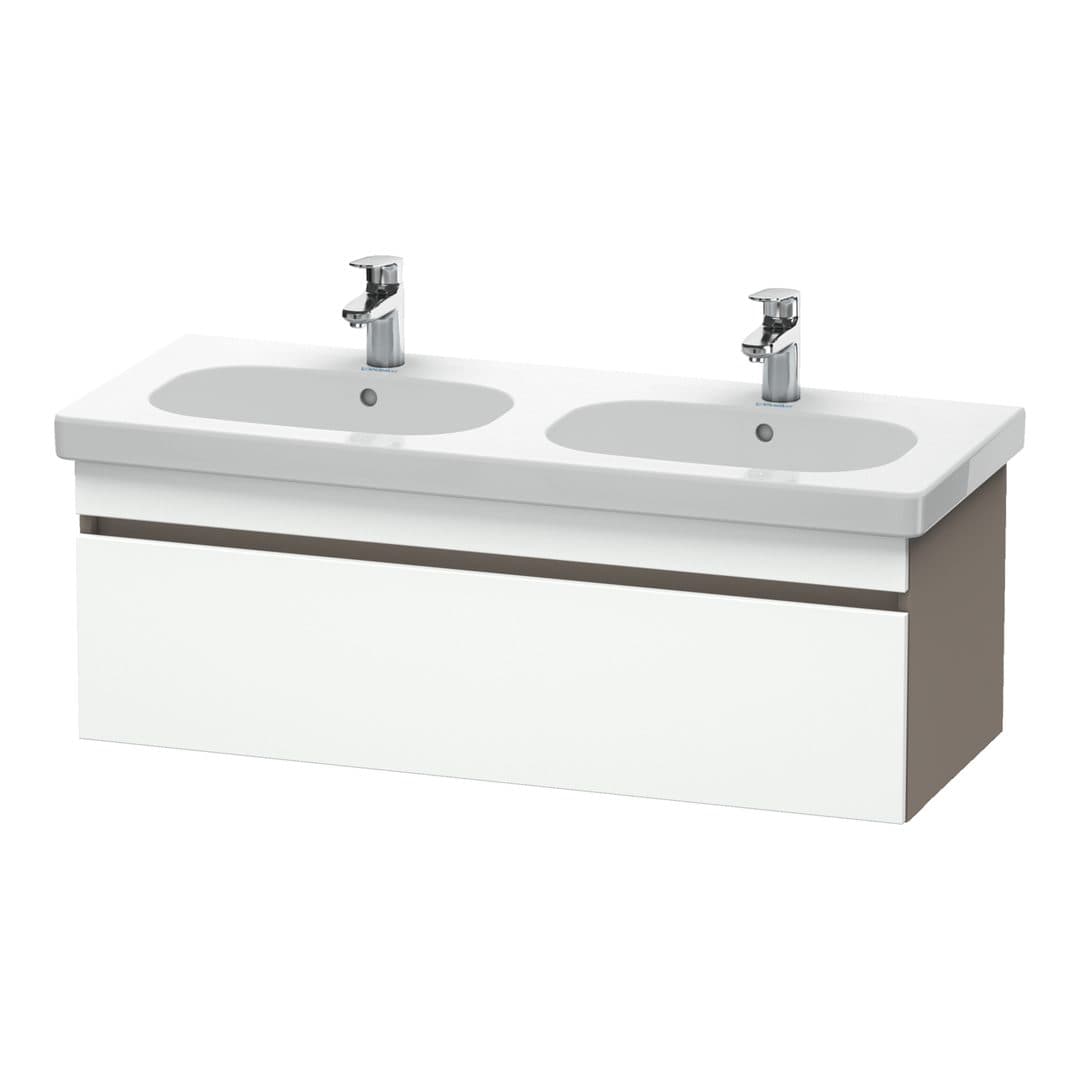 Duravit DuraStyle – Έπιπλο Νιπτήρα – 1150 mm, 1 συρτάρι, νιπτήρας κέντρο, σώμα Basalte Matt – White Matt, Decor (DS638601843)