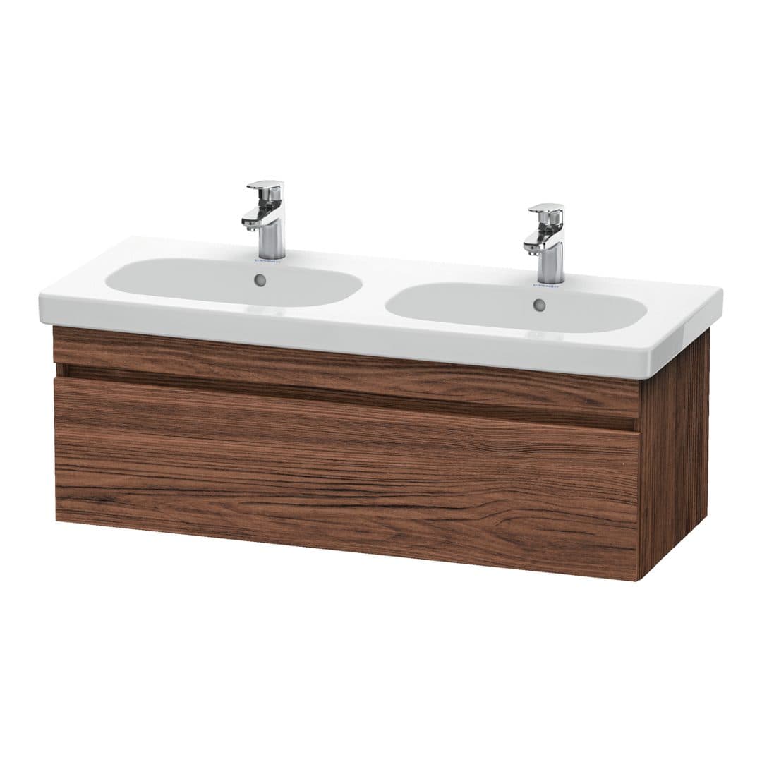Duravit DuraStyle – Έπιπλο Νιπτήρα – 1150 mm, 1 συρτάρι, νιπτήρας κέντρο – Walnut dark Matt, Decor (DS638602121)