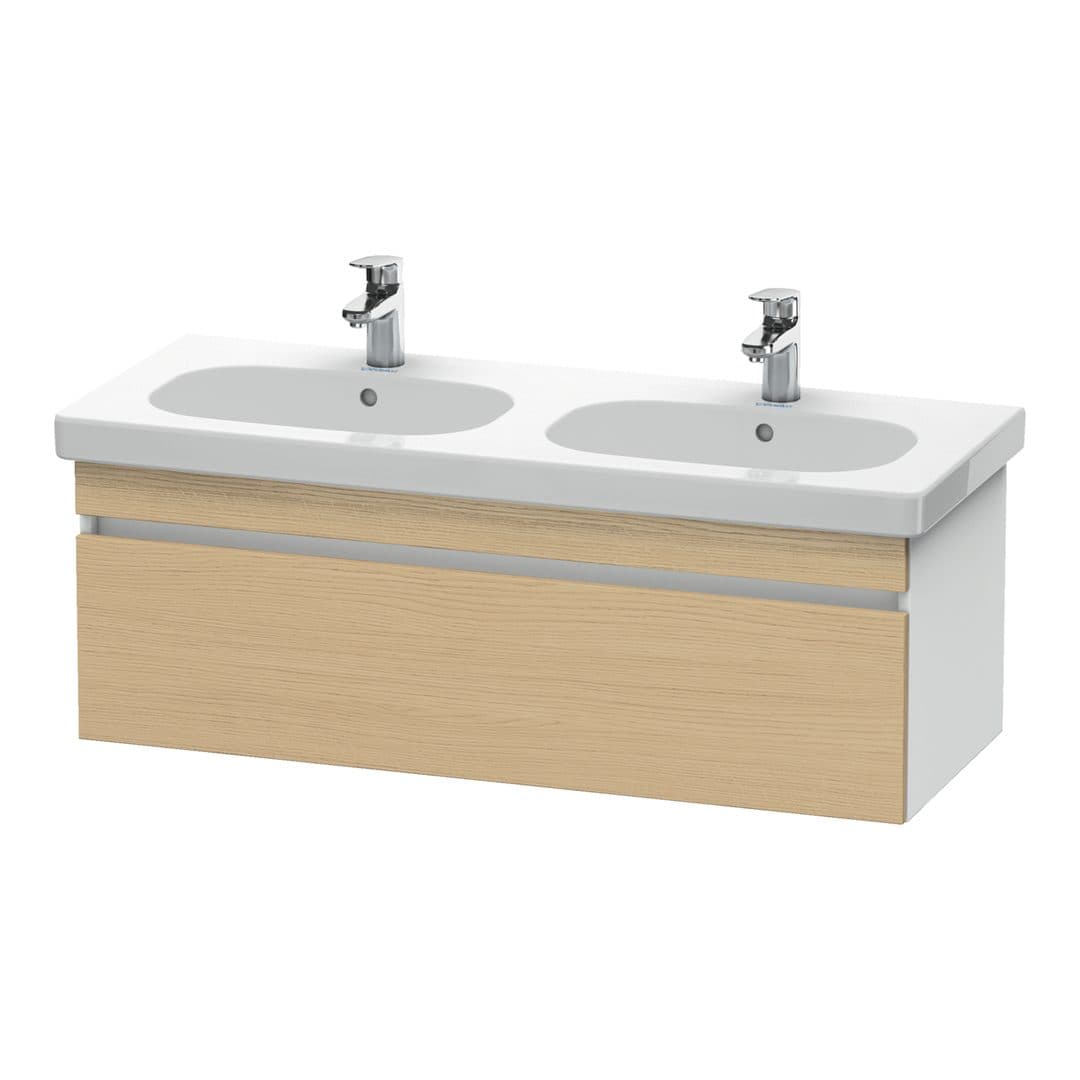 Duravit DuraStyle – Έπιπλο Νιπτήρα – 1150 mm, 1 συρτάρι, νιπτήρας κέντρο, σώμα White Matt – Natural oak, Decor (DS638603018)