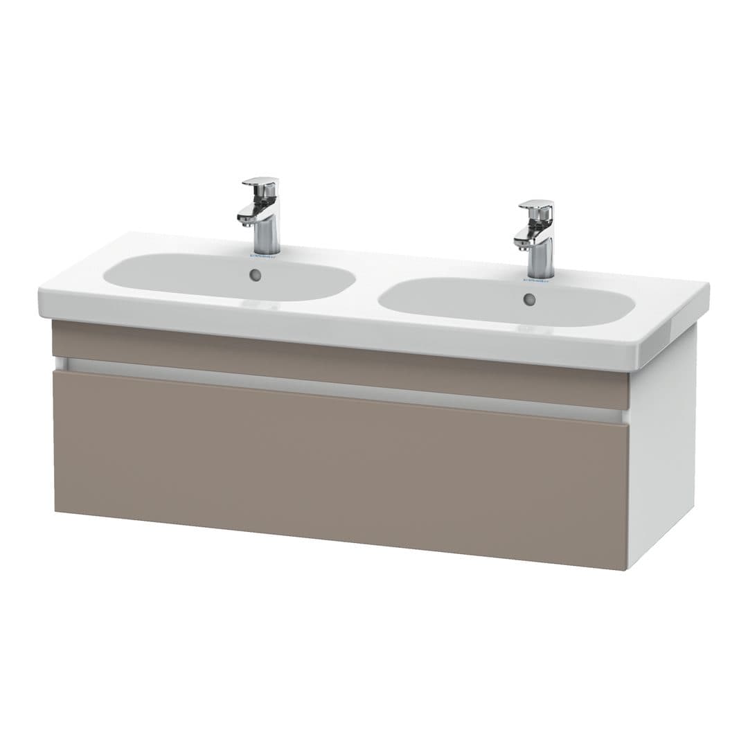 Duravit DuraStyle – Έπιπλο Νιπτήρα – 1150 mm, 1 συρτάρι, νιπτήρας κέντρο, σώμα White Matt – Basalte Matt, Decor (DS638604318)