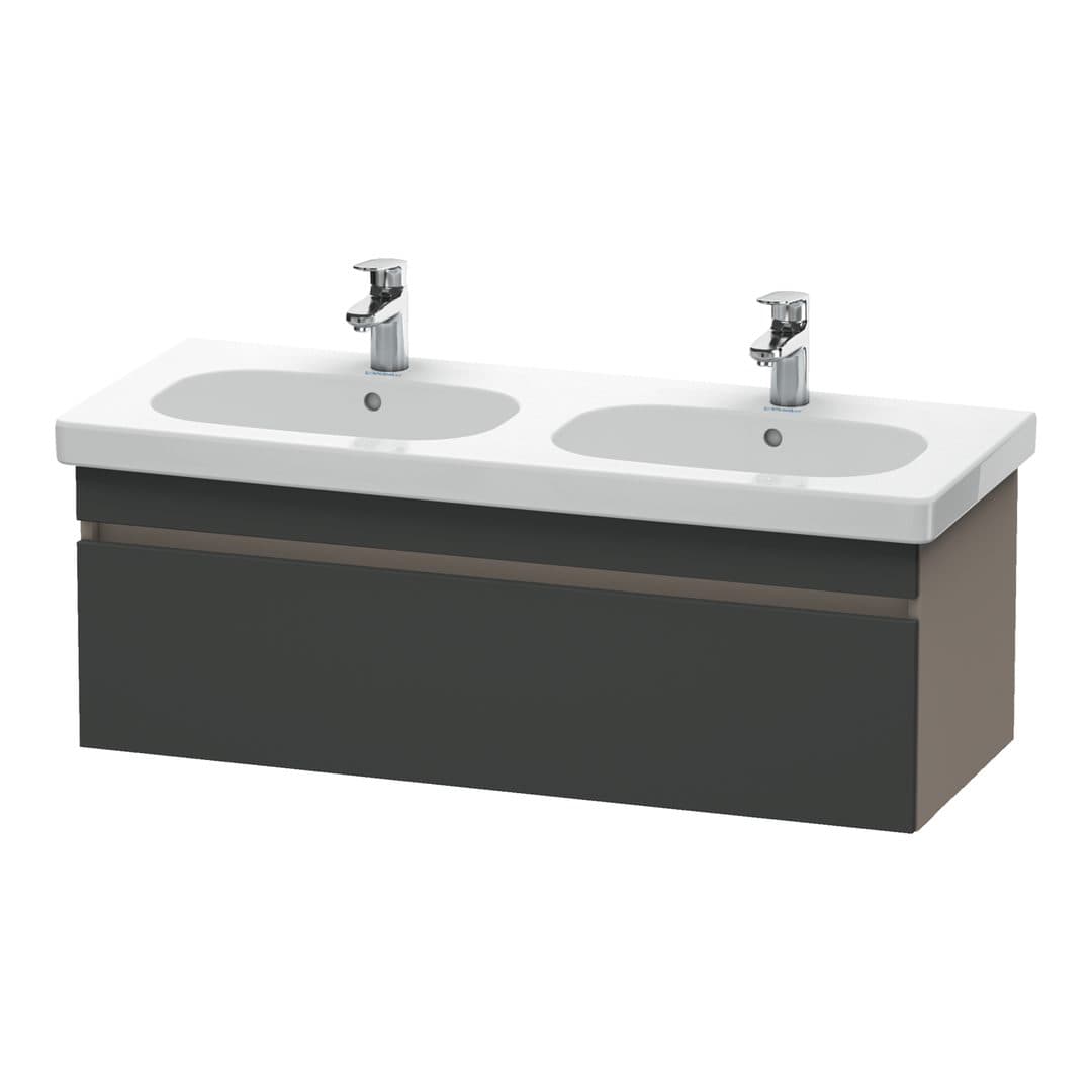 Duravit DuraStyle – Έπιπλο Νιπτήρα – 1150 mm, 1 συρτάρι, νιπτήρας κέντρο, σώμα Basalte Matt – Graphite Matt, Decor (DS638604943)