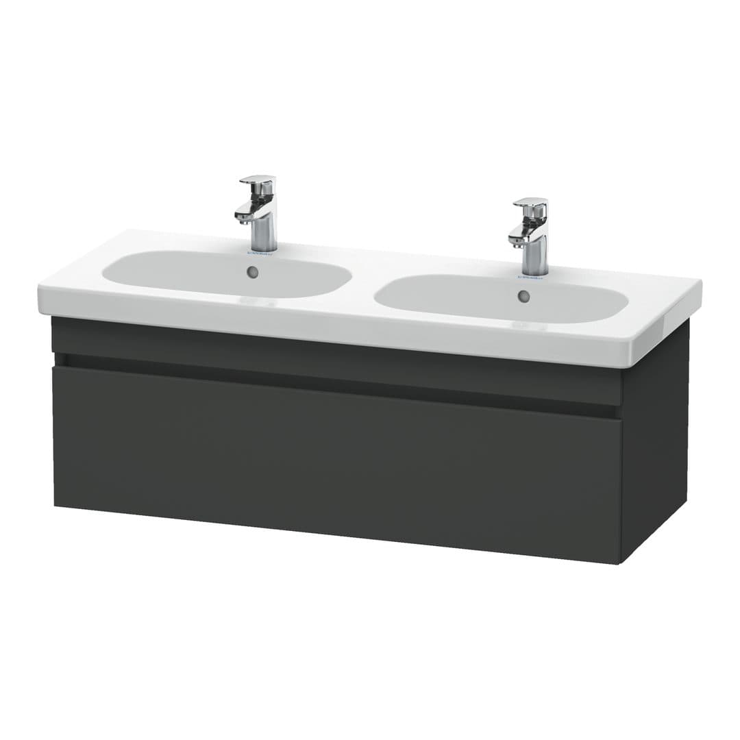 Duravit DuraStyle – Έπιπλο Νιπτήρα – 1150 mm, 1 συρτάρι, νιπτήρας κέντρο – Graphite Matt, Decor (DS638604949)
