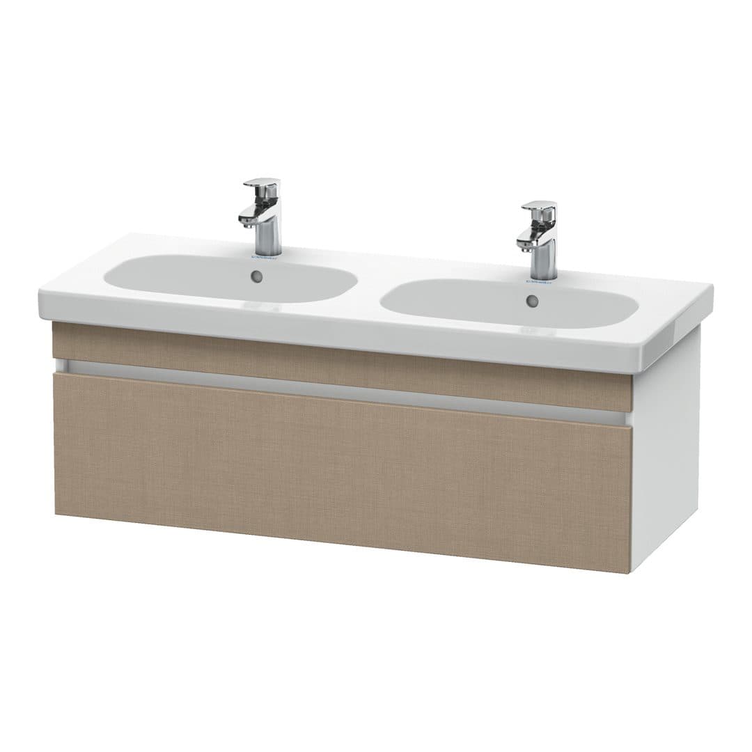 Duravit DuraStyle – Έπιπλο Νιπτήρα – 1150 mm, 1 συρτάρι, νιπτήρας κέντρο, σώμα White Matt – Linen Matt, Decor (DS638607518)