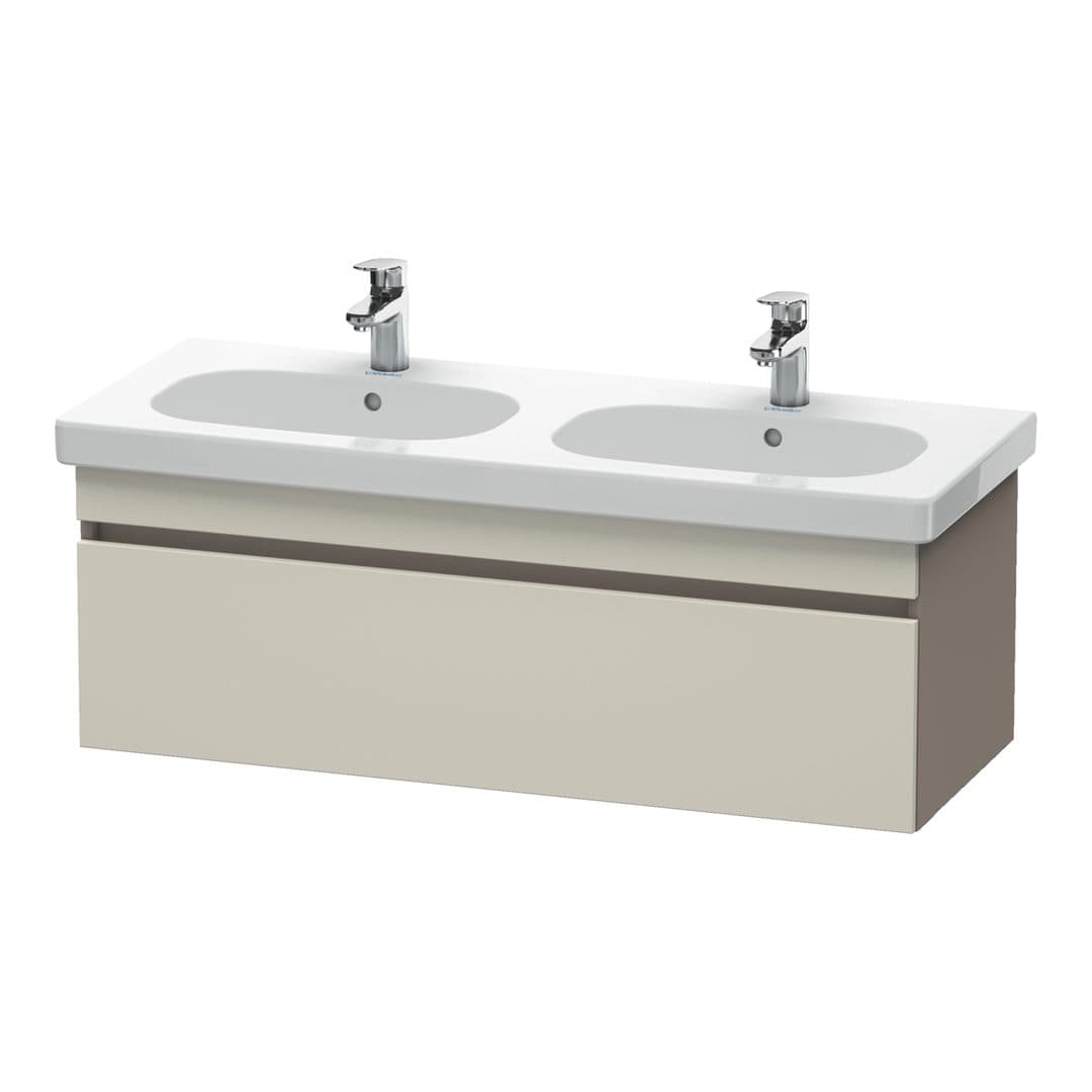 Duravit DuraStyle – Έπιπλο Νιπτήρα – 1150 mm, 1 συρτάρι, νιπτήρας κέντρο, σώμα Basalte Matt – Taupe Matt, Decor (DS638609143)