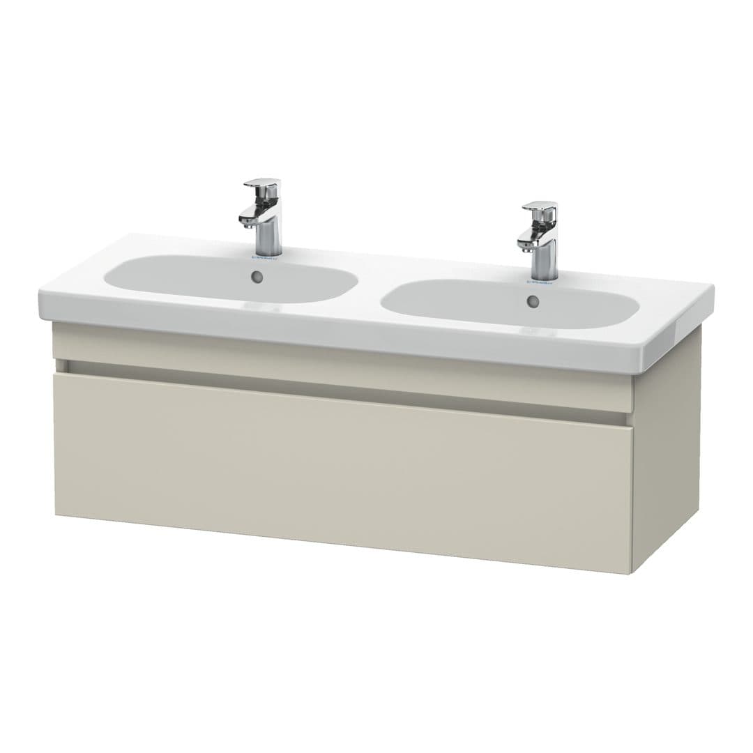 Duravit DuraStyle – Έπιπλο Νιπτήρα – 1150 mm, 1 συρτάρι, νιπτήρας κέντρο – Taupe Matt, Decor (DS638609191)