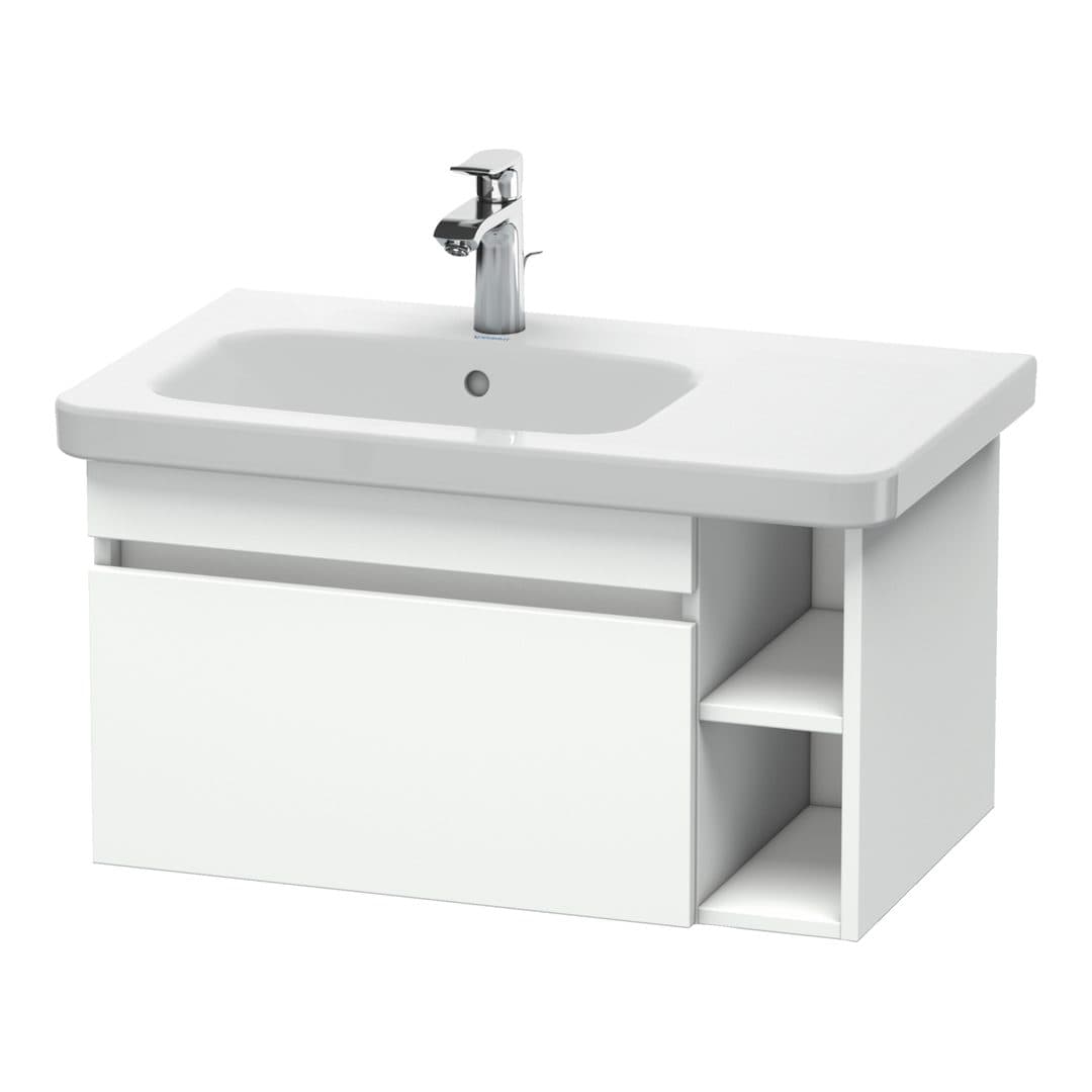 Duravit DuraStyle – Έπιπλο Νιπτήρα – 730 mm, 1 συρτάρι, νιπτήρας αριστερά – White Matt, Decor (DS639401818)