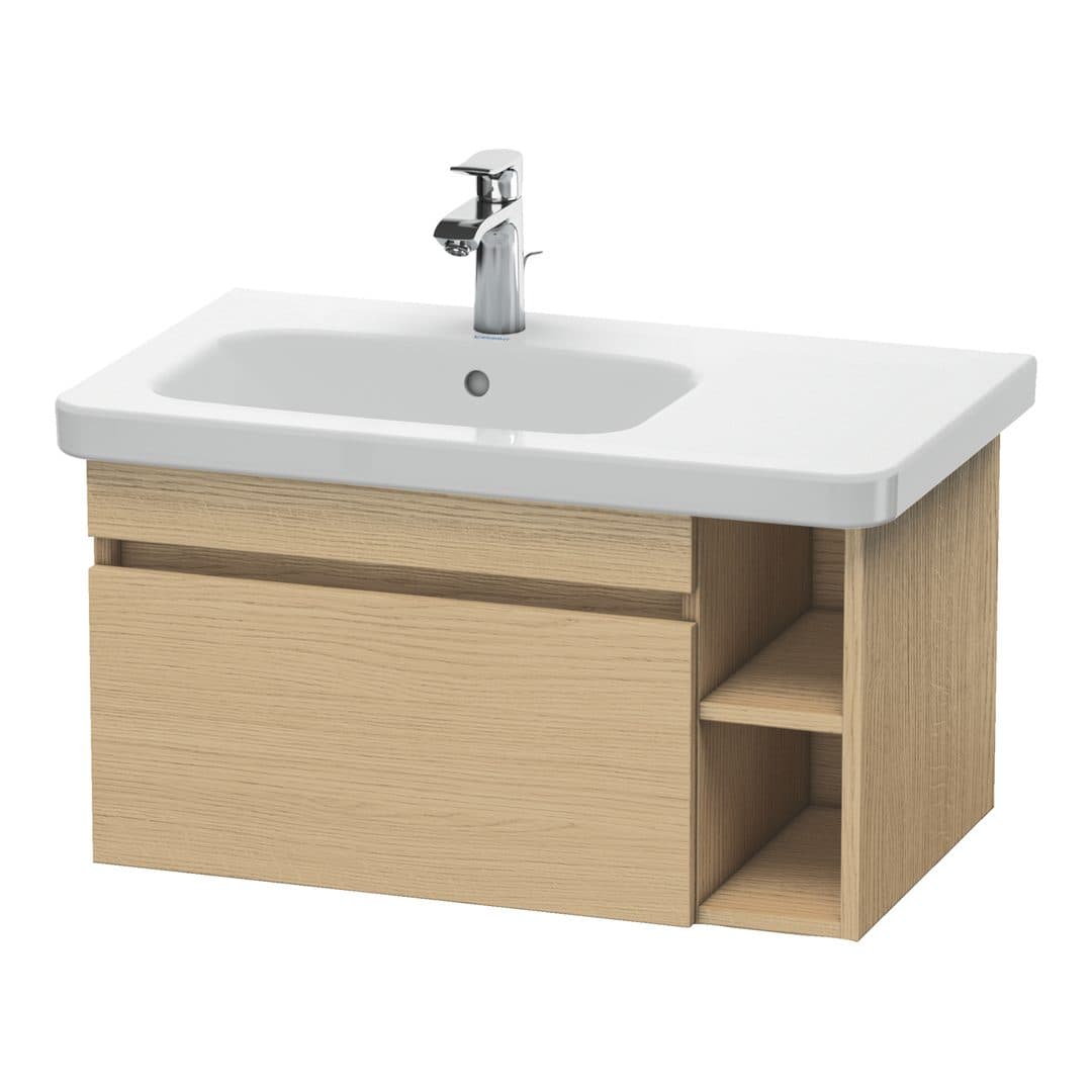 Duravit DuraStyle – Έπιπλο Νιπτήρα – 730 mm, 1 συρτάρι, νιπτήρας αριστερά – Natural oak, Decor (DS639403030)