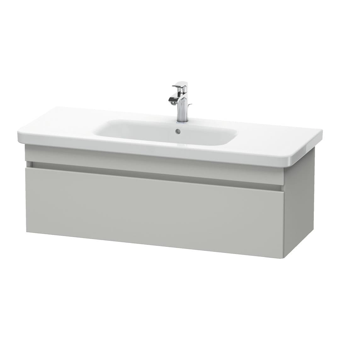 Duravit DuraStyle – Έπιπλο Νιπτήρα – 1130 mm, 1 συρτάρι, νιπτήρας κέντρο – Concrete grey Matt, Decor (DS639500707)