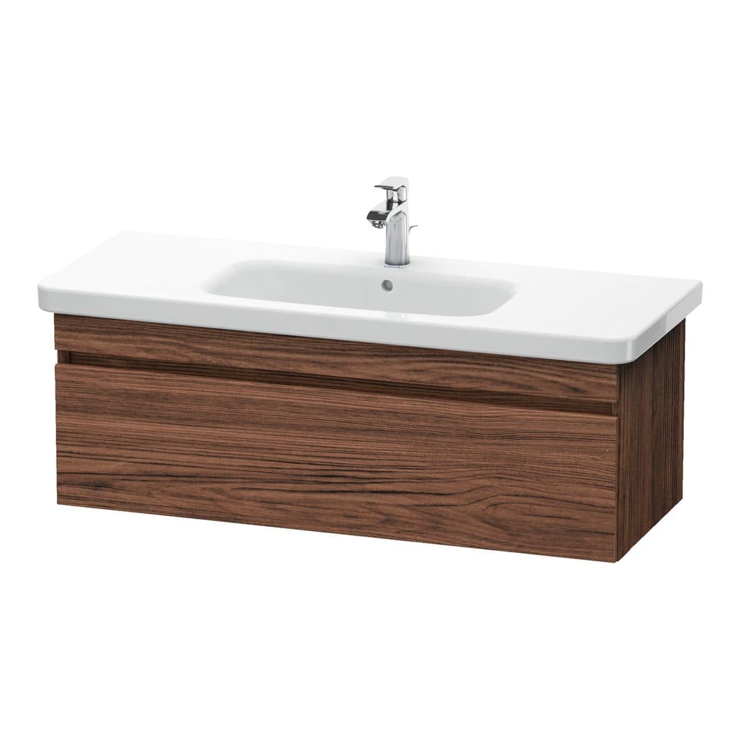 Duravit DuraStyle – Έπιπλο Νιπτήρα – 1130 mm, 1 συρτάρι, νιπτήρας κέντρο – Walnut dark Matt, Decor (DS639502121)