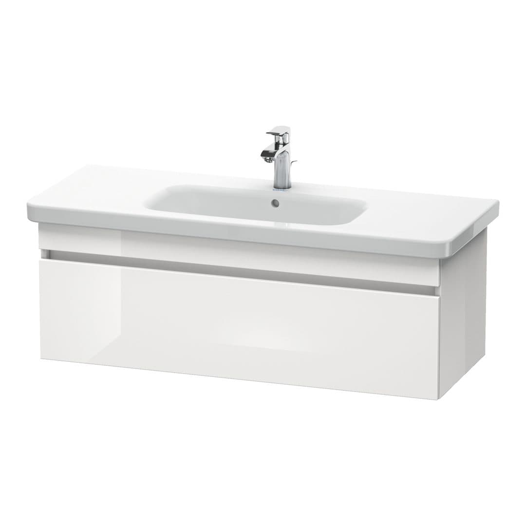 Duravit DuraStyle – Έπιπλο Νιπτήρα – 1130 mm, 1 συρτάρι, νιπτήρας κέντρο – White High Gloss, Decor (DS639502222)