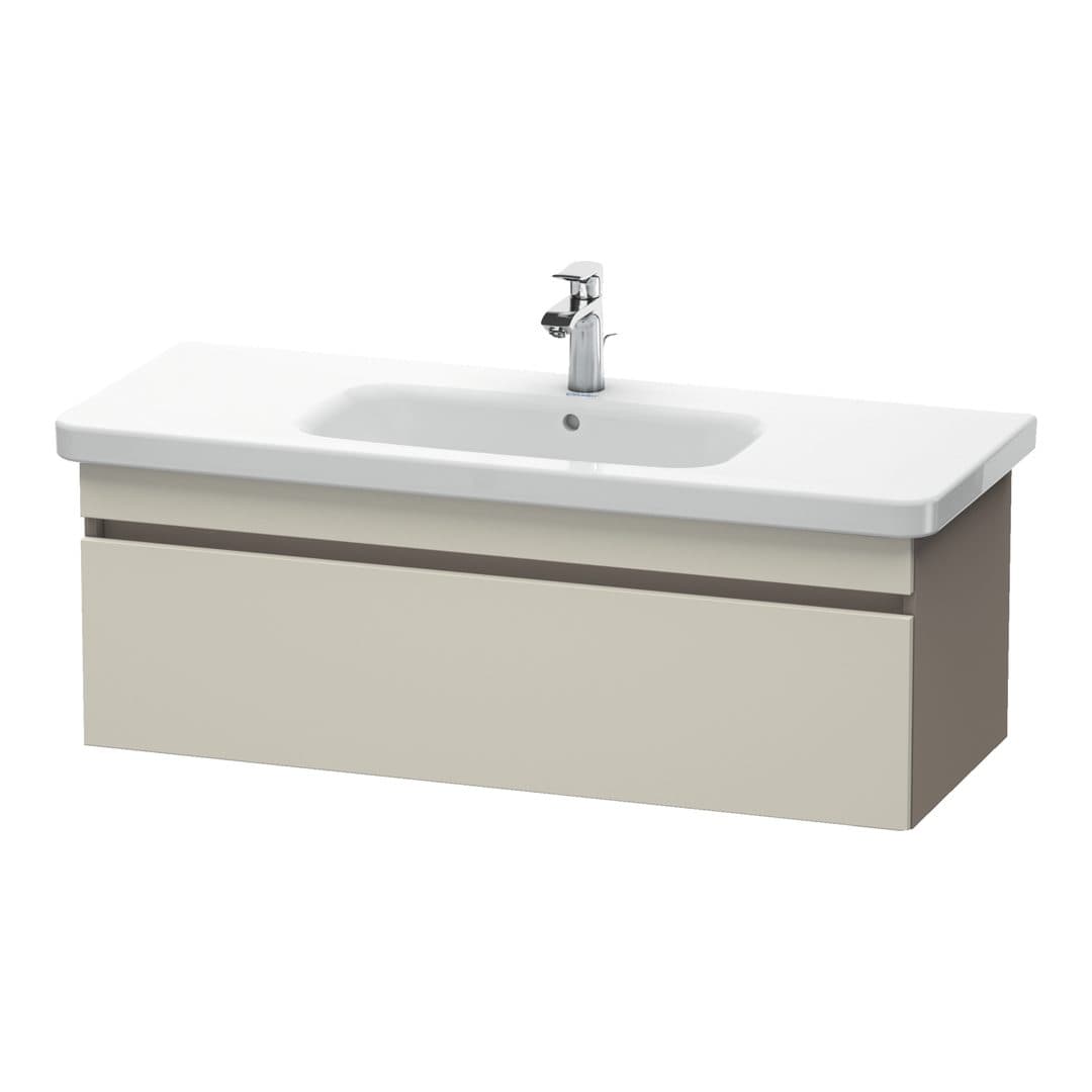 Duravit DuraStyle – Έπιπλο Νιπτήρα – 1130 mm, 1 συρτάρι, νιπτήρας κέντρο, σώμα Basalte Matt – Taupe Matt, Decor (DS639509143)