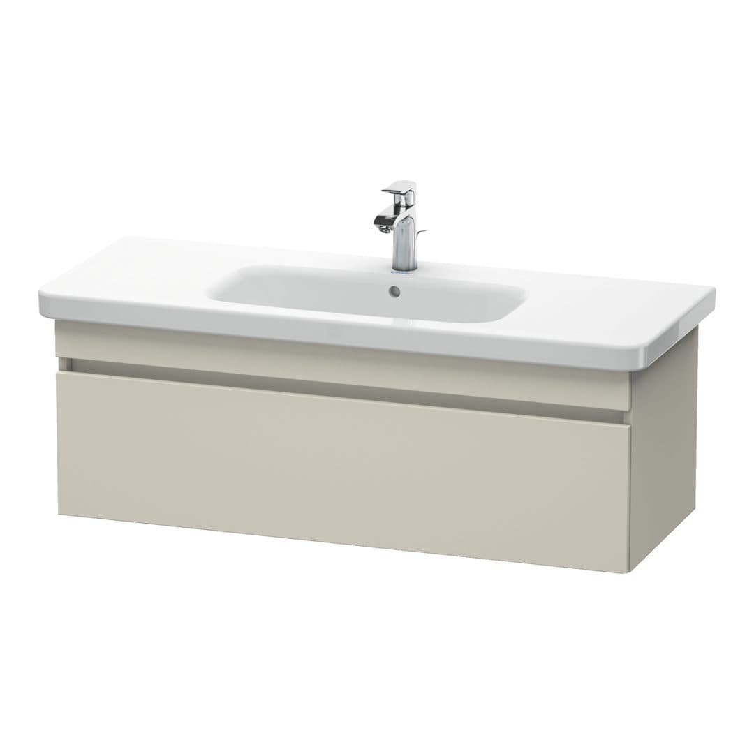 Duravit DuraStyle – Έπιπλο Νιπτήρα – 1130 mm, 1 συρτάρι, νιπτήρας κέντρο – Taupe Matt, Decor (DS639509191)