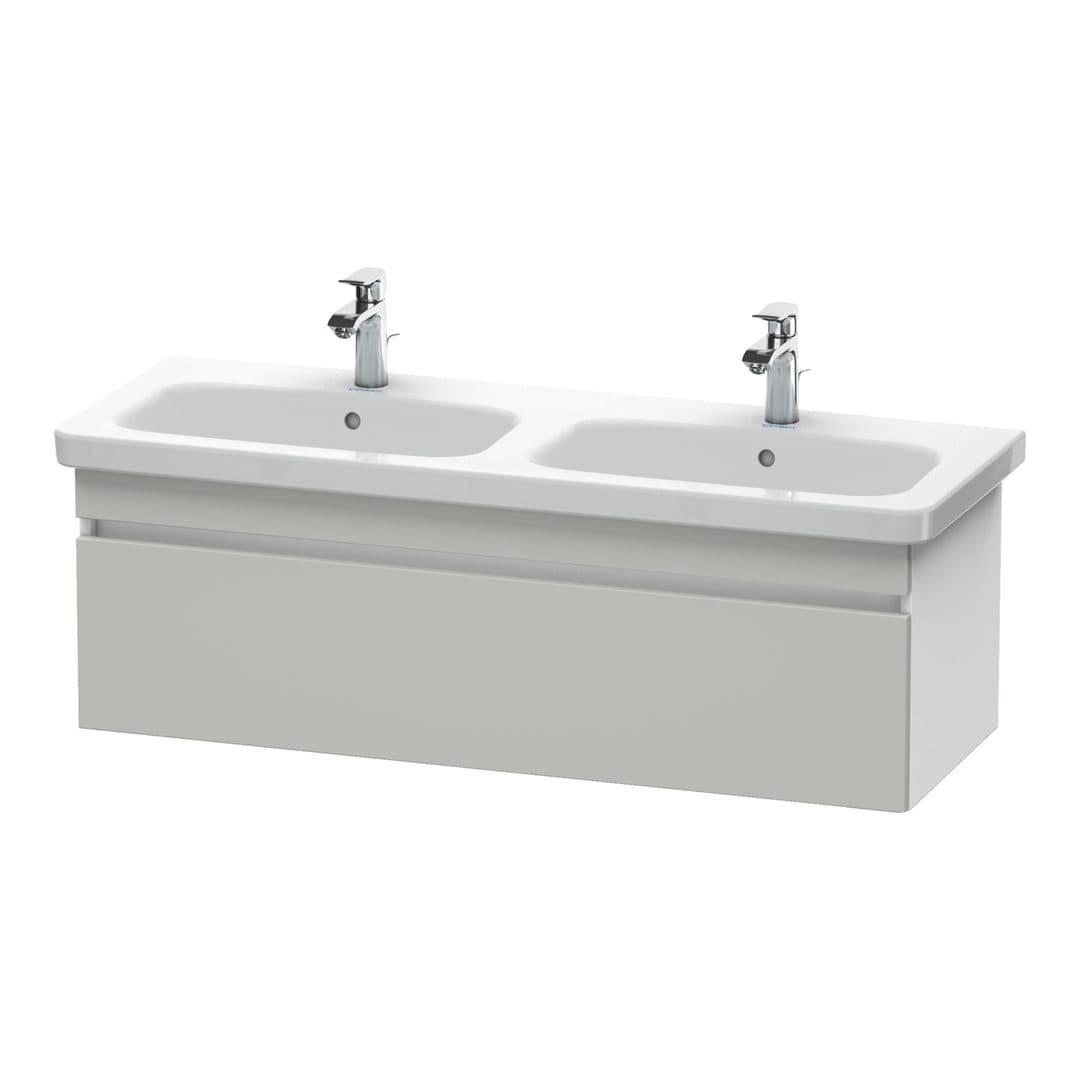 Duravit DuraStyle – Έπιπλο Νιπτήρα – 1230 mm, 1 συρτάρι, σώμα White Matt – Concrete grey Matt, Decor (DS639800718)