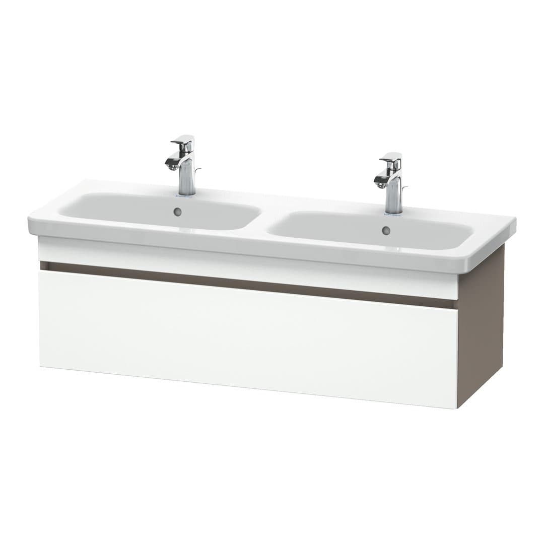 Duravit DuraStyle – Έπιπλο Νιπτήρα – 1230 mm, 1 συρτάρι, σώμα Basalte Matt – White Matt, Decor (DS639801843)