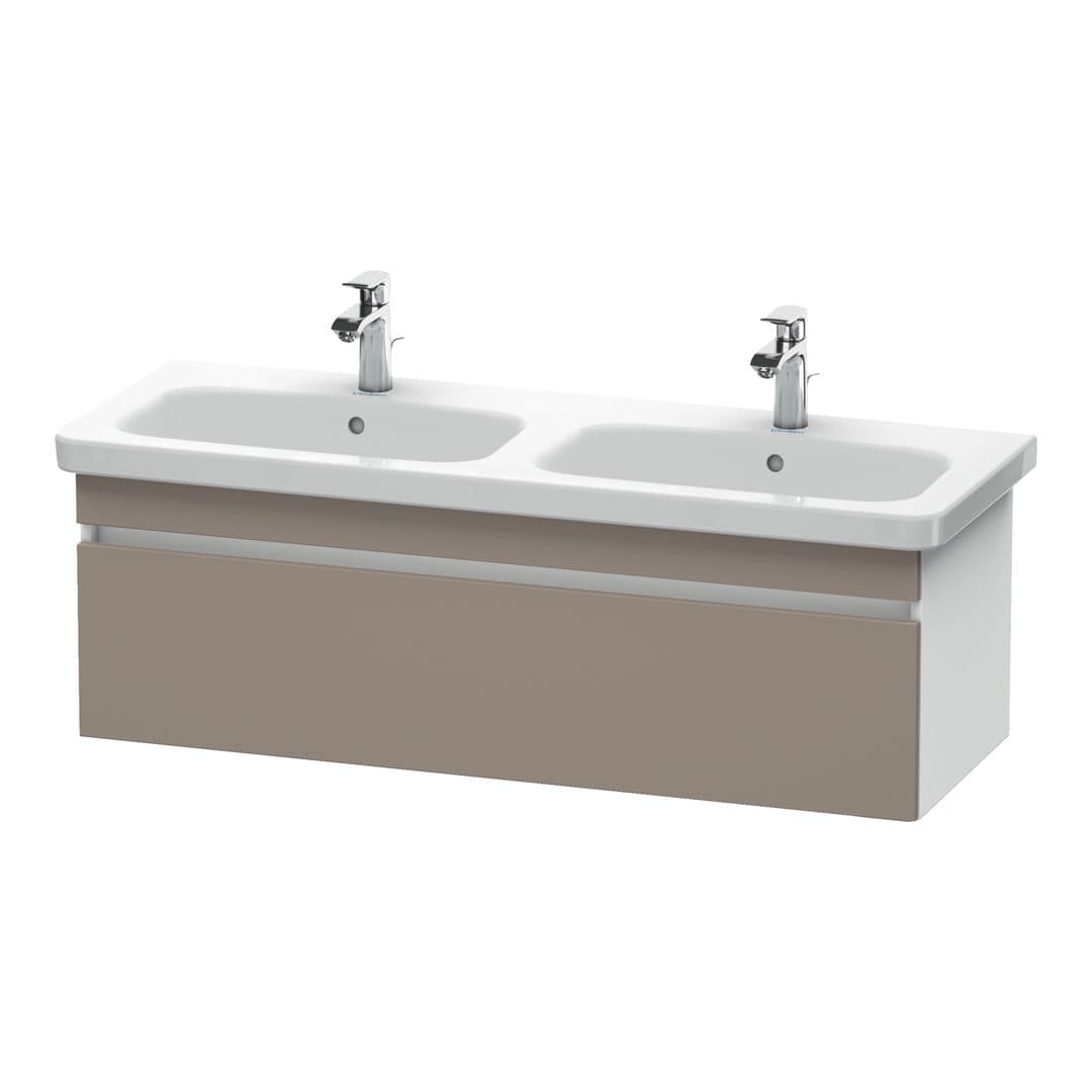 Duravit DuraStyle – Έπιπλο Νιπτήρα – 1230 mm, 1 συρτάρι, σώμα White Matt – Basalte Matt, Decor (DS639804318)