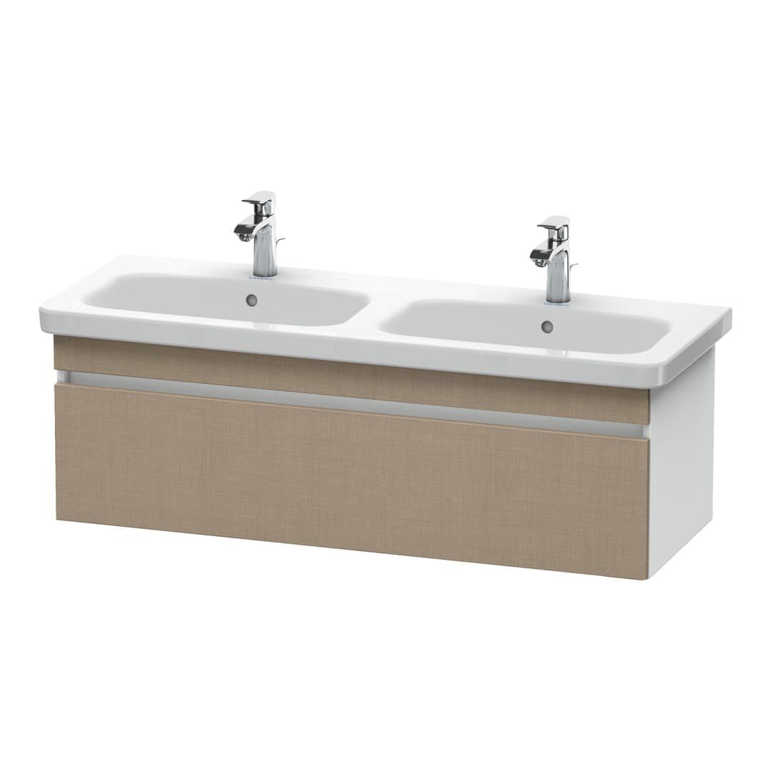 Duravit DuraStyle – Έπιπλο Νιπτήρα – 1230 mm, 1 συρτάρι, σώμα White Matt – Linen Matt, Decor (DS639807518)