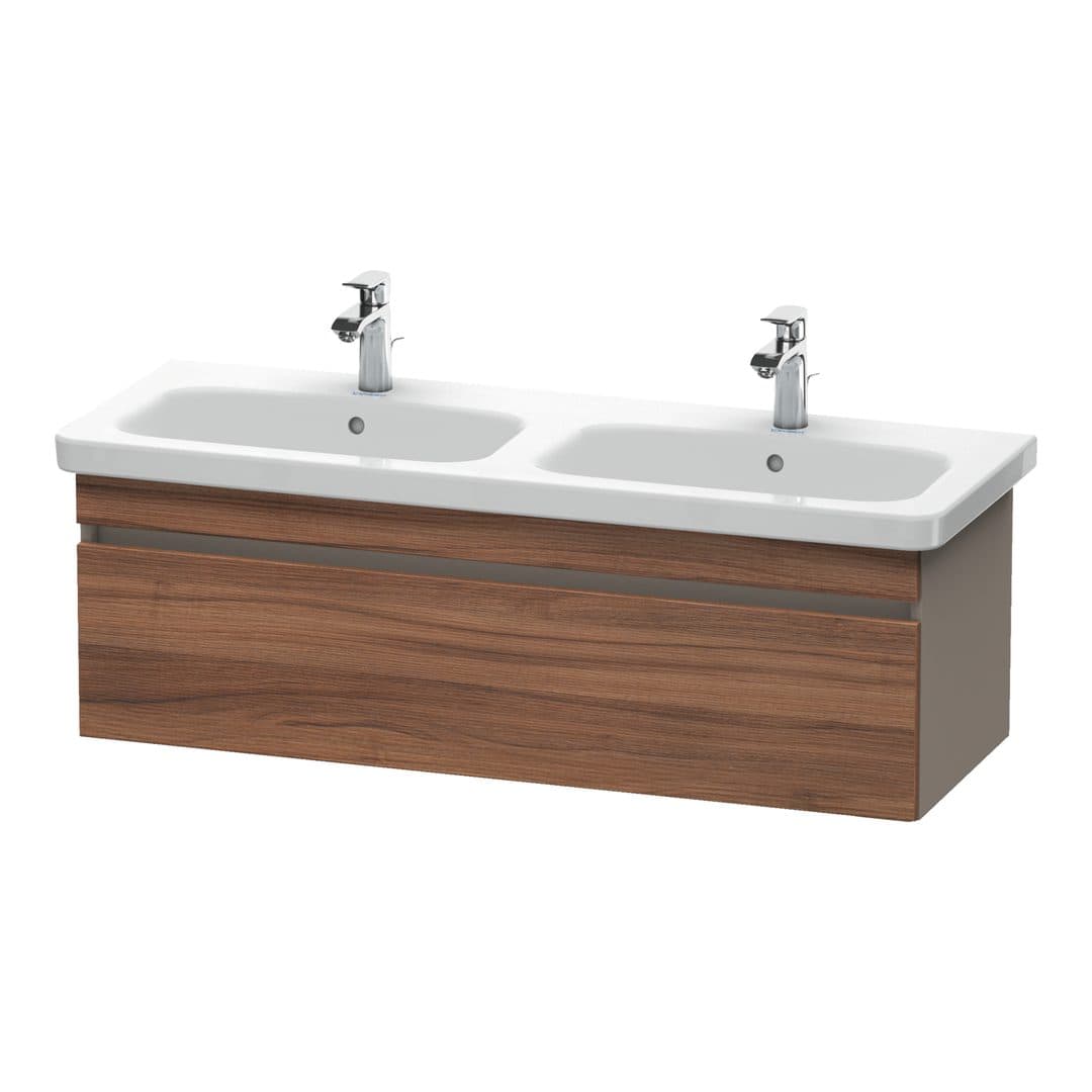 Duravit DuraStyle – Έπιπλο Νιπτήρα – 1230 mm, 1 συρτάρι, σώμα Basalte Matt – Walnut Matt, Decor (DS639807943)