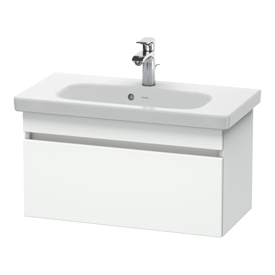 Duravit DuraStyle – Έπιπλο Νιπτήρα – 730 mm, 1 συρτάρι, νιπτήρας κέντρο, Compact – White Matt, Decor (DS639901818)