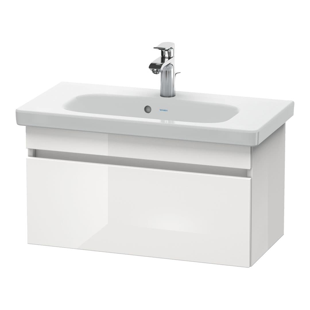 Duravit DuraStyle – Έπιπλο Νιπτήρα – 730 mm, 1 συρτάρι, νιπτήρας κέντρο, Compact – White High Gloss, Decor (DS639902222)