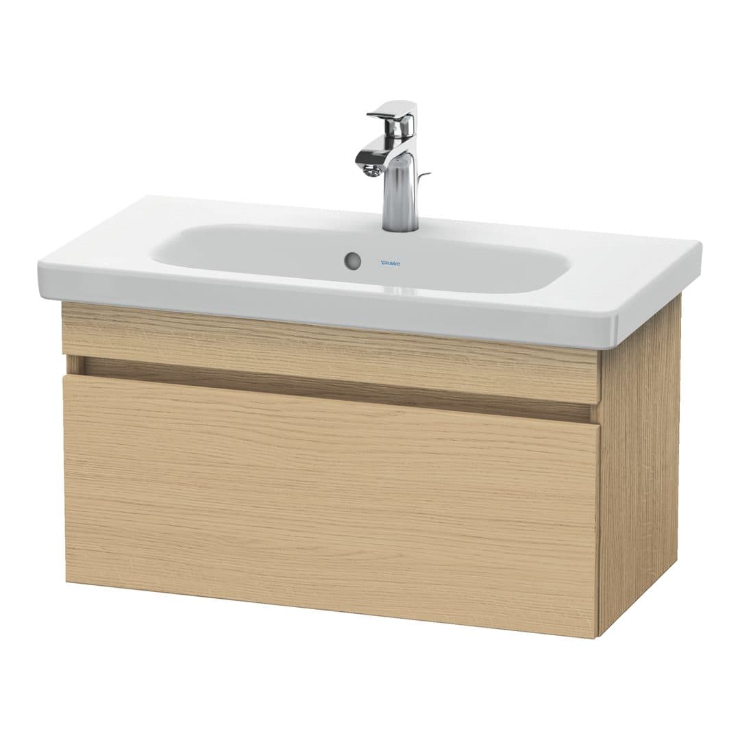 Duravit DuraStyle – Έπιπλο Νιπτήρα – 730 mm, 1 συρτάρι, νιπτήρας κέντρο, Compact – Natural oak, Decor (DS639903030)