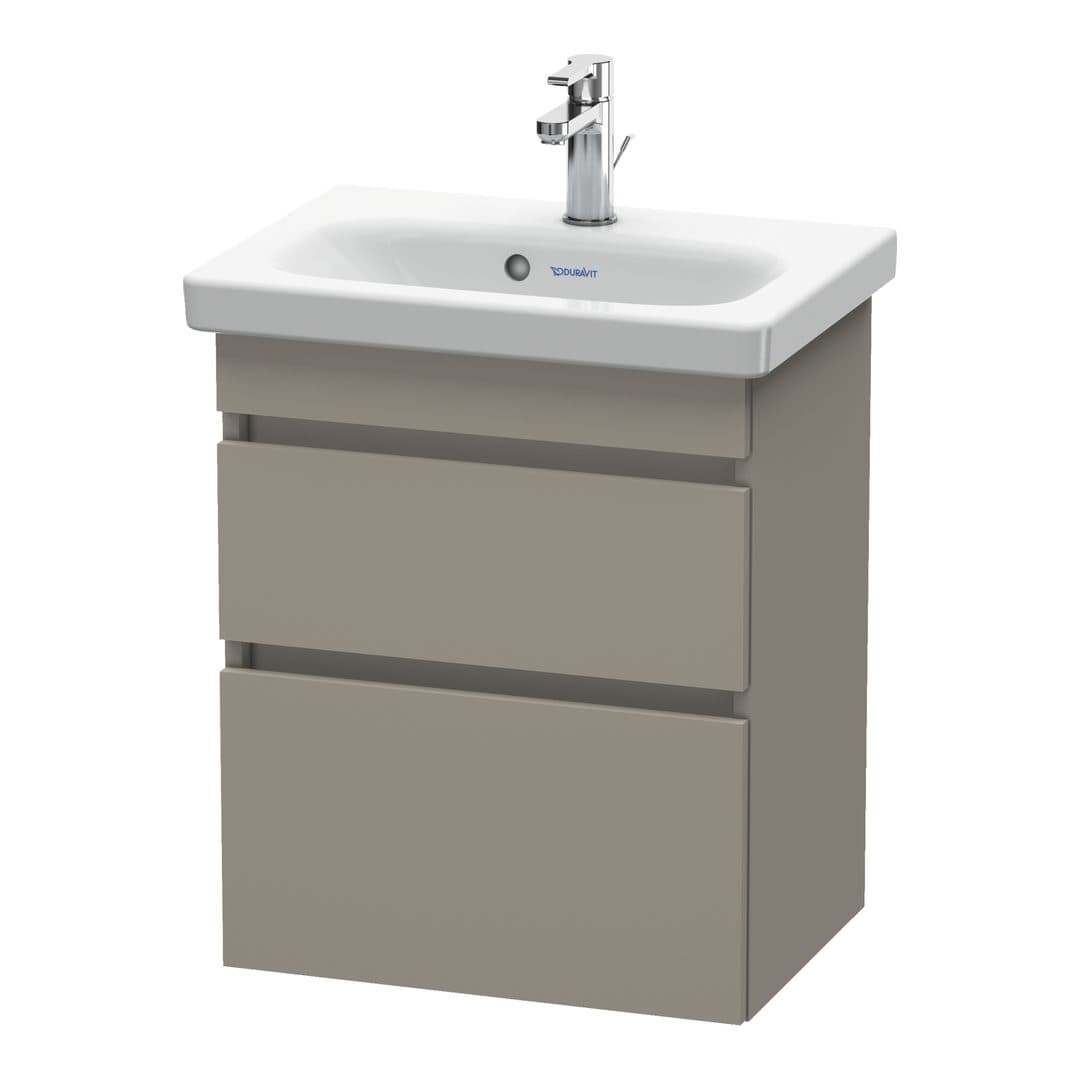 Duravit DuraStyle – Έπιπλο Νιπτήρα – 500 mm, 2 συρτάρια, νιπτήρας κέντρο, Compact – Basalte Matt, Decor (DS640304343)