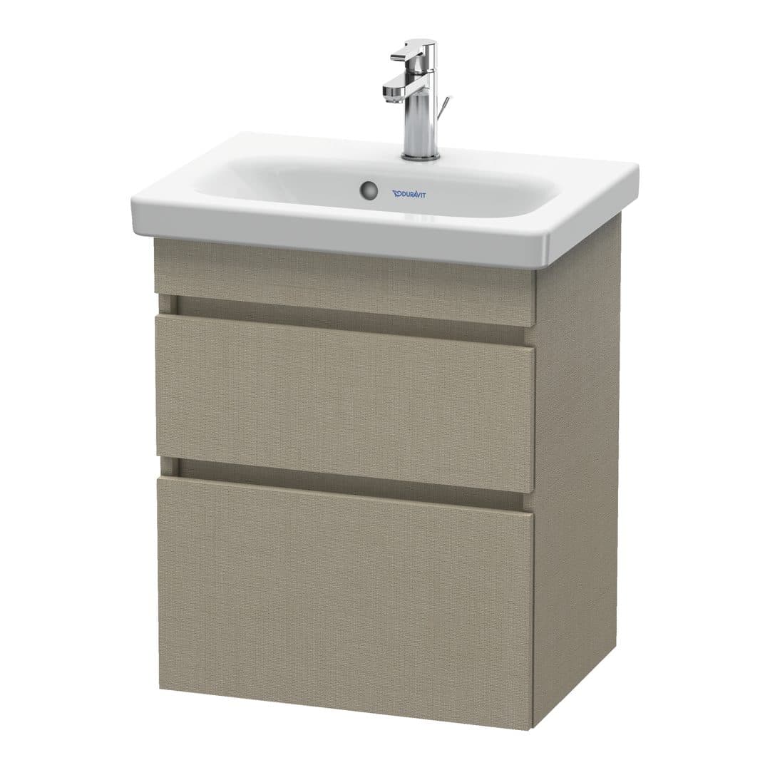 Duravit DuraStyle – Έπιπλο Νιπτήρα – 500 mm, 2 συρτάρια, νιπτήρας κέντρο, Compact – Linen Matt, Decor (DS640307575)