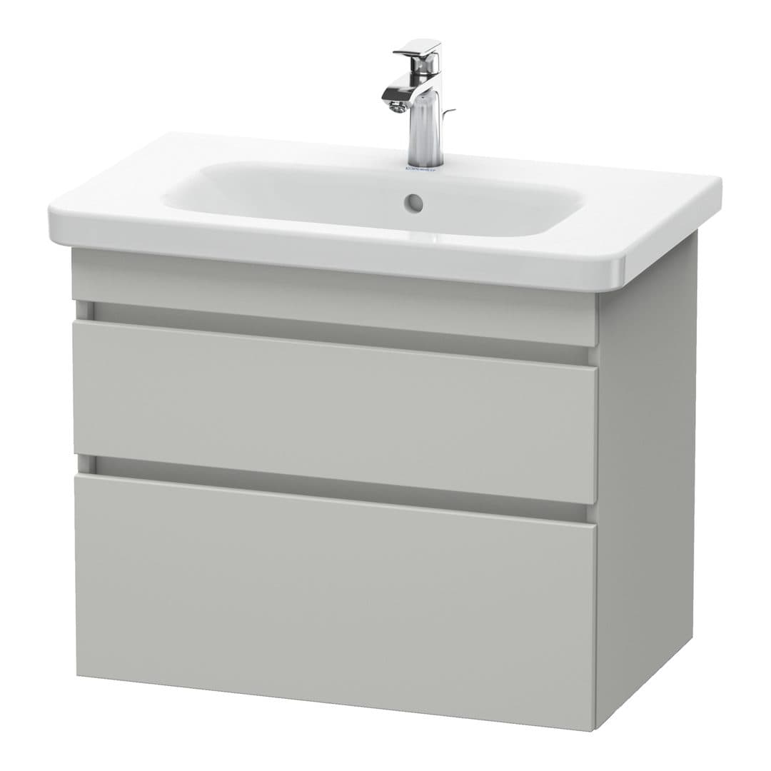 Duravit DuraStyle – Έπιπλο Νιπτήρα – 730 mm, 2 συρτάρια, νιπτήρας κέντρο – Concrete grey Matt, Decor (DS648100707)