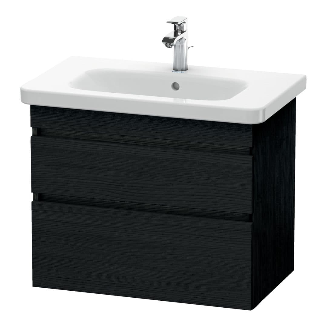 Duravit DuraStyle – Έπιπλο Νιπτήρα – 730 mm, 2 συρτάρια, νιπτήρας κέντρο – Black oak Matt, Decor (DS648101616)