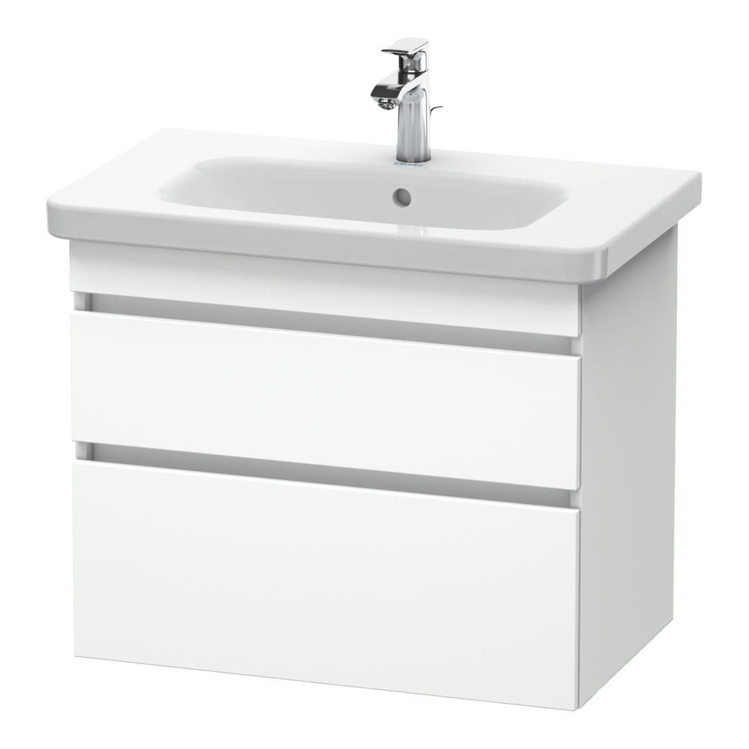 Duravit DuraStyle – Έπιπλο Νιπτήρα – 730 mm, 2 συρτάρια, νιπτήρας κέντρο – White Matt, Decor (DS648101818)