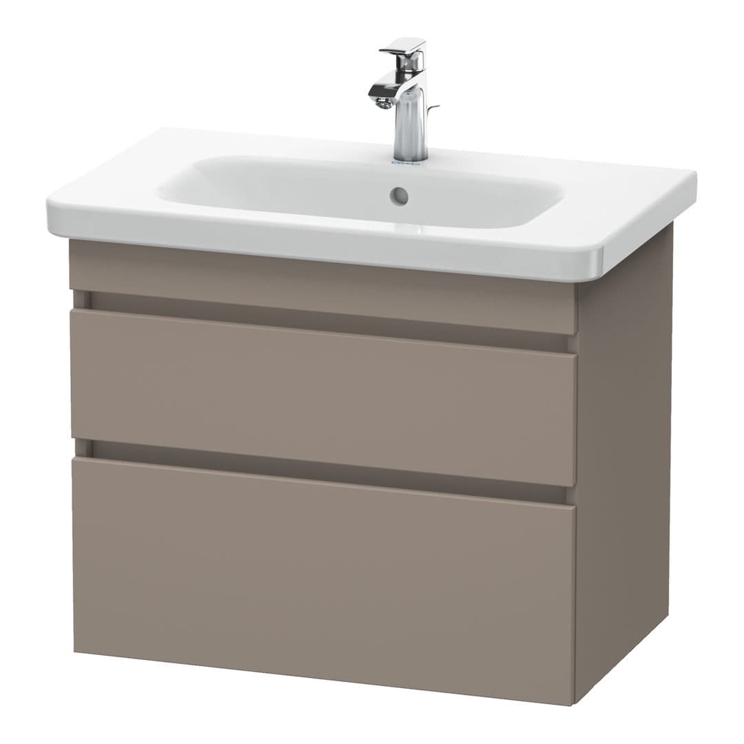 Duravit DuraStyle – Έπιπλο Νιπτήρα – 730 mm, 2 συρτάρια, νιπτήρας κέντρο – Basalte Matt, Decor (DS648104343)