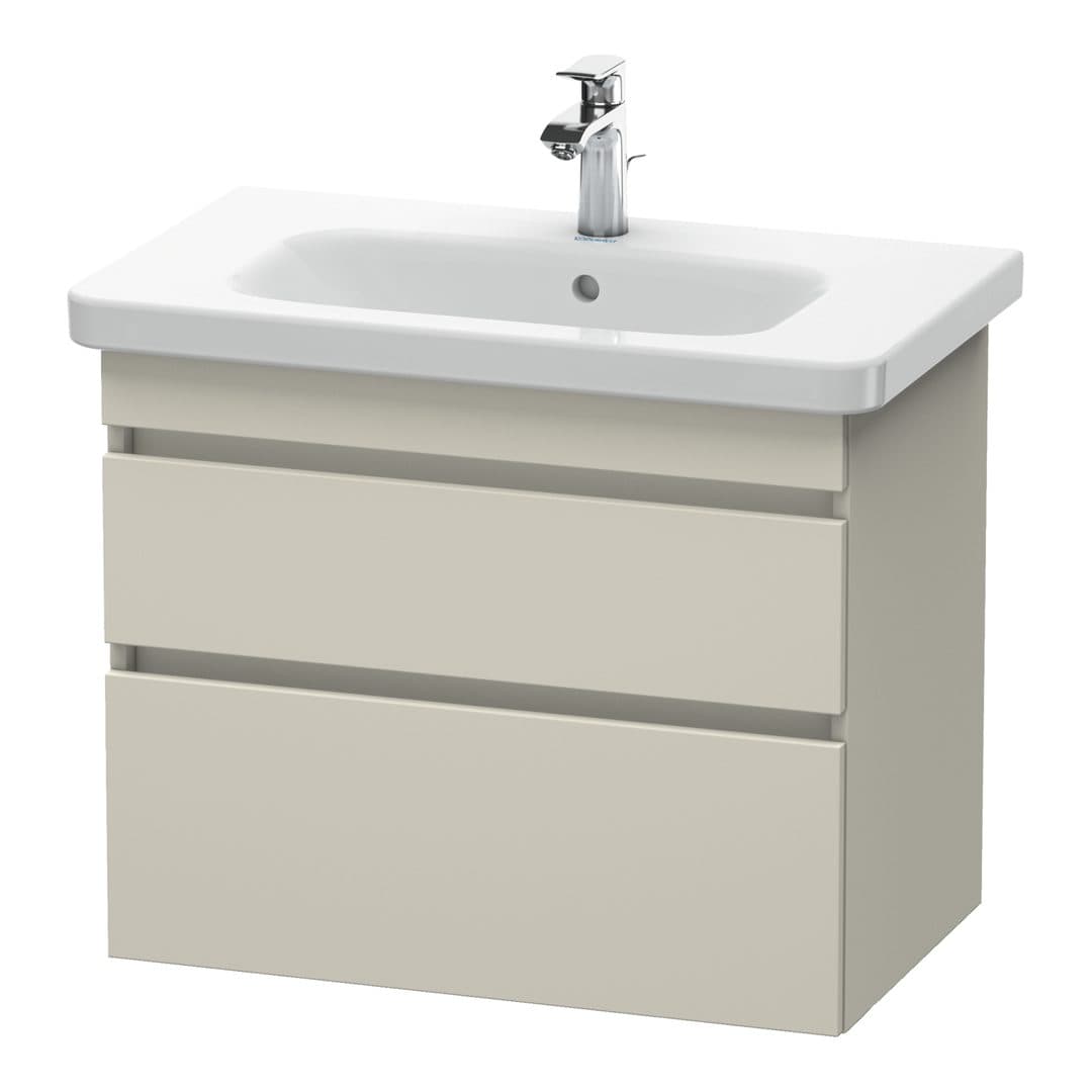 Duravit DuraStyle – Έπιπλο Νιπτήρα – 730 mm, 2 συρτάρια, νιπτήρας κέντρο – Taupe Matt, Decor (DS648109191)