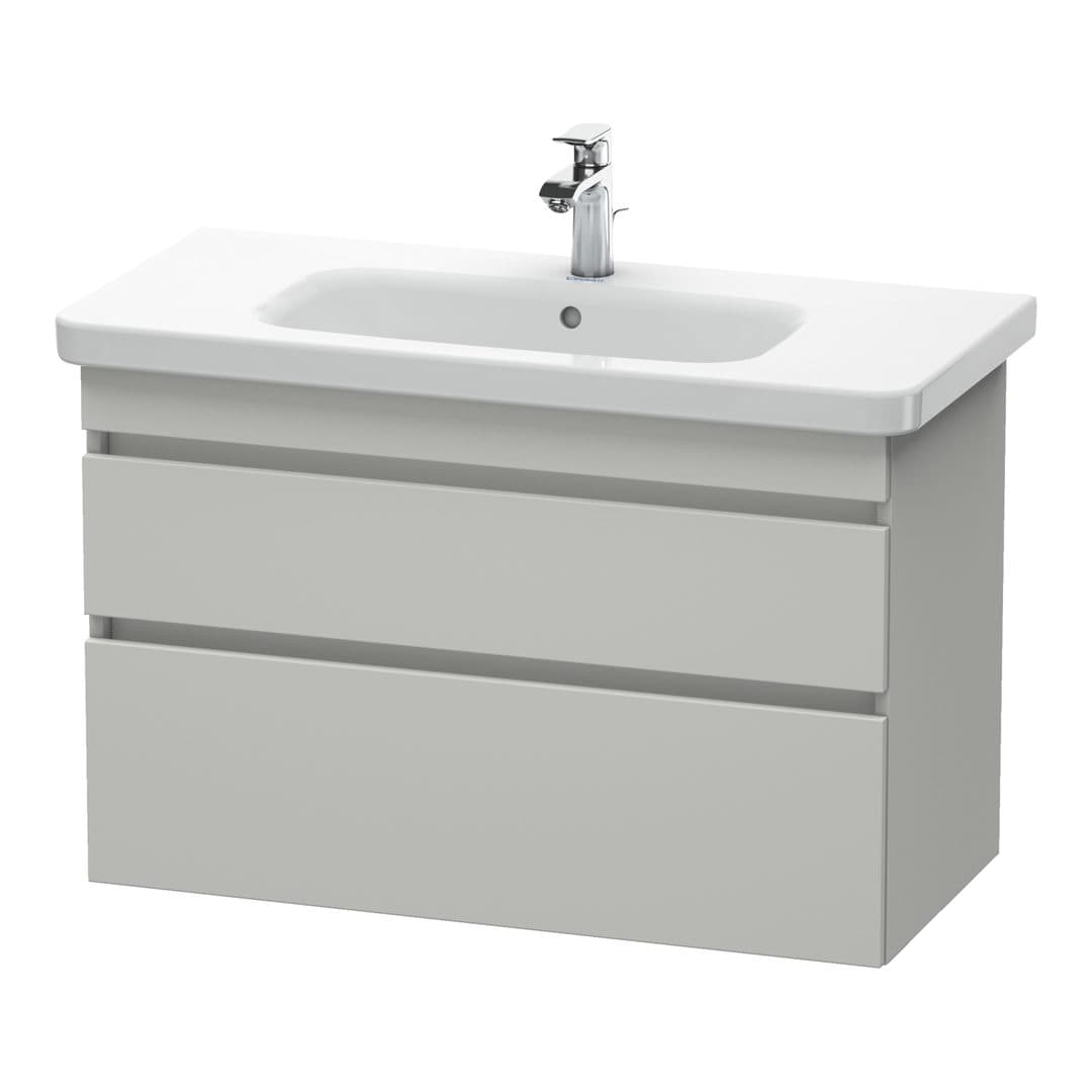 Duravit DuraStyle – Έπιπλο Νιπτήρα – 930 mm, 2 συρτάρια, νιπτήρας κέντρο – Concrete grey Matt, Decor (DS648200707)