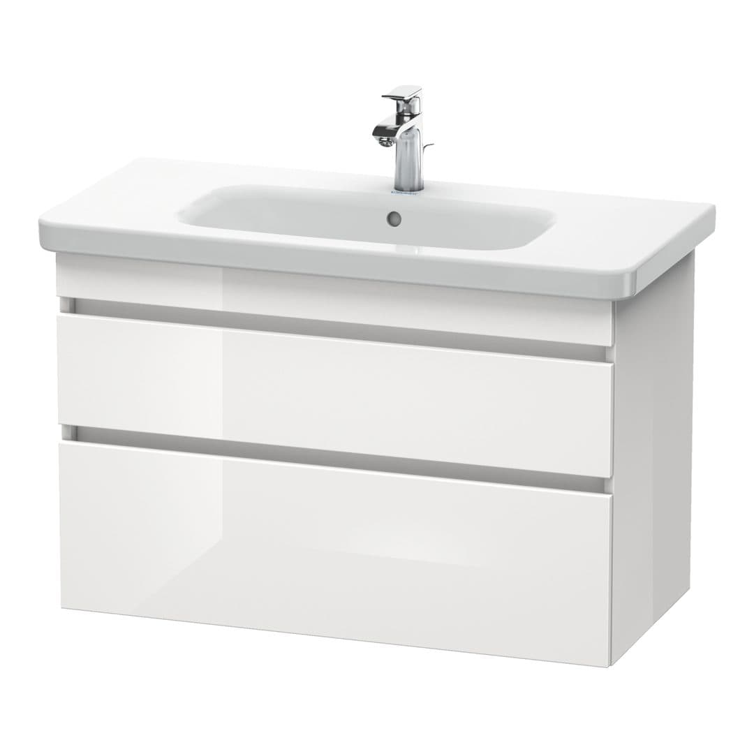 Duravit DuraStyle – Έπιπλο Νιπτήρα – 930 mm, 2 συρτάρια, νιπτήρας κέντρο – White High Gloss, Decor (DS648202222)