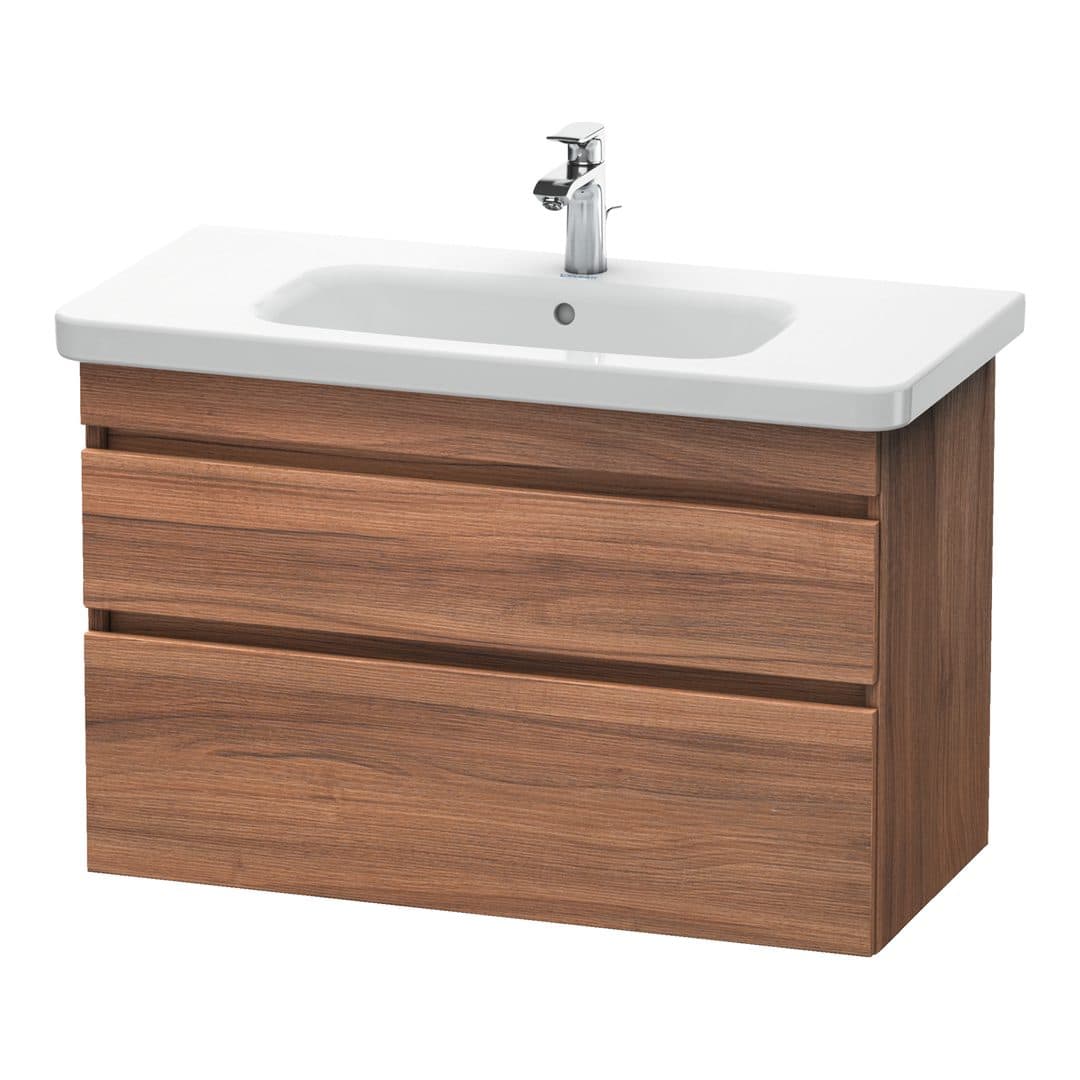 Duravit DuraStyle – Έπιπλο Νιπτήρα – 930 mm, 2 συρτάρια, νιπτήρας κέντρο – Walnut Matt, Decor (DS648207979)
