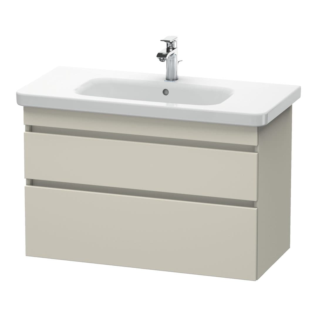 Duravit DuraStyle – Έπιπλο Νιπτήρα – 930 mm, 2 συρτάρια, νιπτήρας κέντρο – Taupe Matt, Decor (DS648209191)