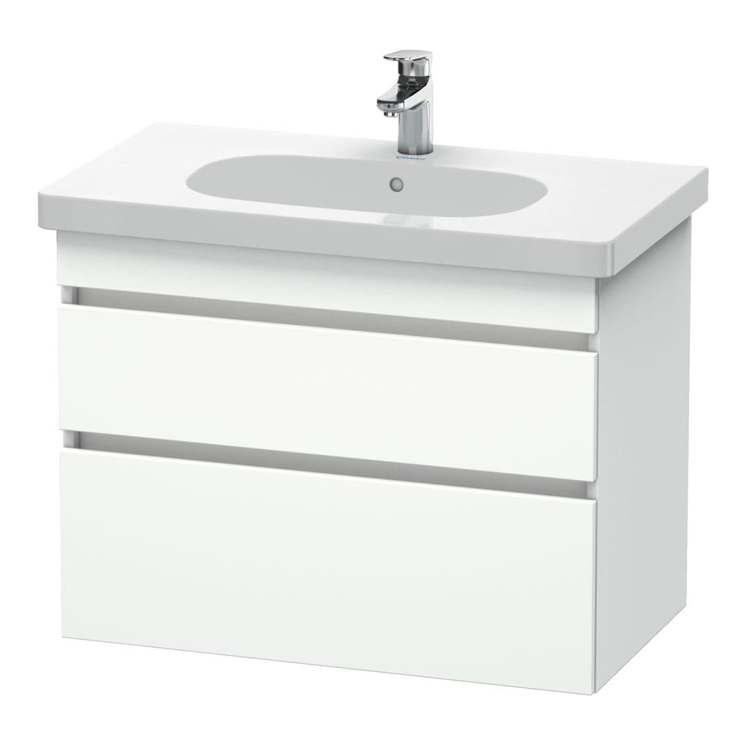 Duravit DuraStyle – Έπιπλο Νιπτήρα – 800 mm, 2 συρτάρια, νιπτήρας κέντρο – White Matt, Decor (DS648401818)