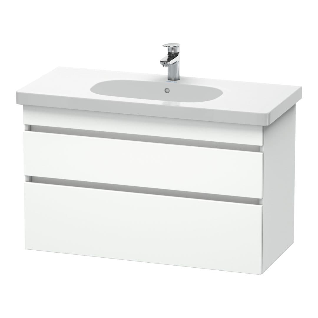 Duravit DuraStyle – Έπιπλο Νιπτήρα – 1000 mm, 2 συρτάρια, νιπτήρας κέντρο – White Matt, Decor (DS648501818)