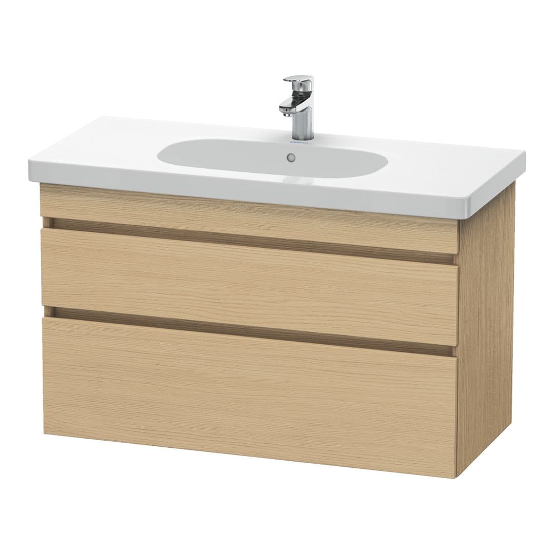 Duravit DuraStyle – Έπιπλο Νιπτήρα – 1000 mm, 2 συρτάρια, νιπτήρας κέντρο – Natural oak, Decor (DS648503030)